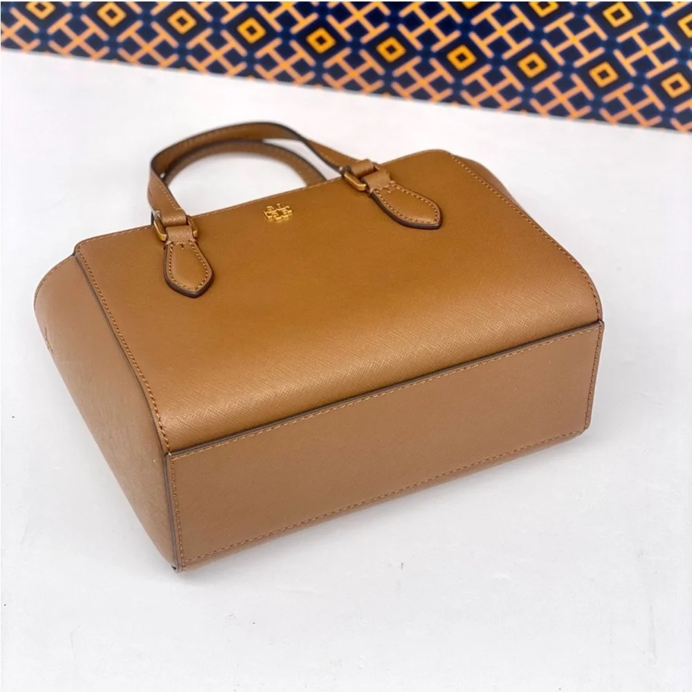 TORY BURCH EMERSON MINI NWT TOP ZIP TOTE LEATHER CROSSBODY SATCHEL